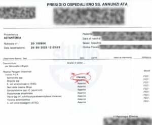 analisi Taranto calcio salmonellosi